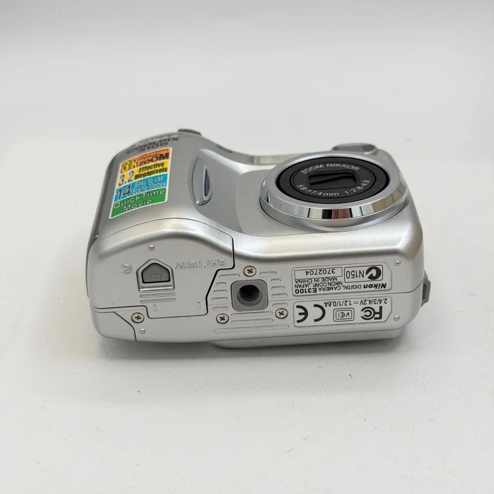 Nikon Coolpix 3100 Digital Camera Silver 3.2MP 3x Optical Zoom Boxed Bundle